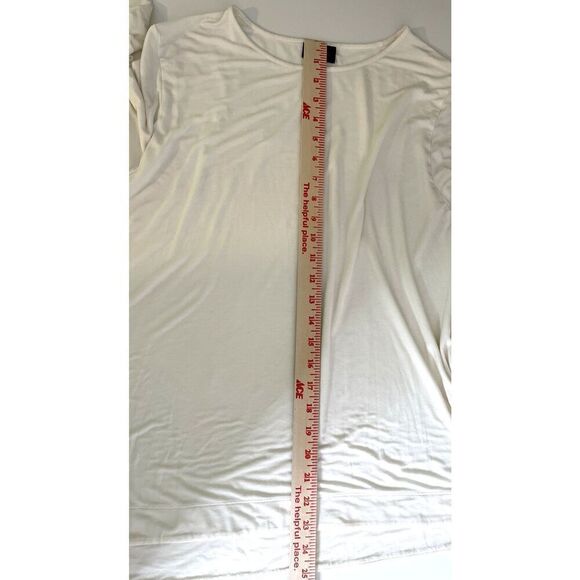 J.Jill Wearever Collection Size L Off White 3/4 Sleeves Top Large T Shirt Ivory - Picture 9 of 9